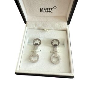 ❌SOLD❌Montblanc Men's Heritage Stainless Steel Turn-down  Cufflinks ($290)